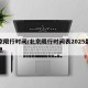 北京限行时间/北京限行时间表2025最新消息