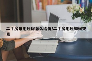 二手房东毛坯房怎么给价/二手房毛坯如何交易